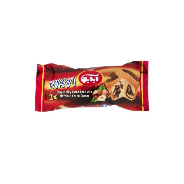 کیک دوقلو فندقی با مغز کاکائو ماوی آیدین