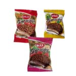 بیسکویت (والس) شکلاتی طعم دار میوه ای آیدین ژيناسو